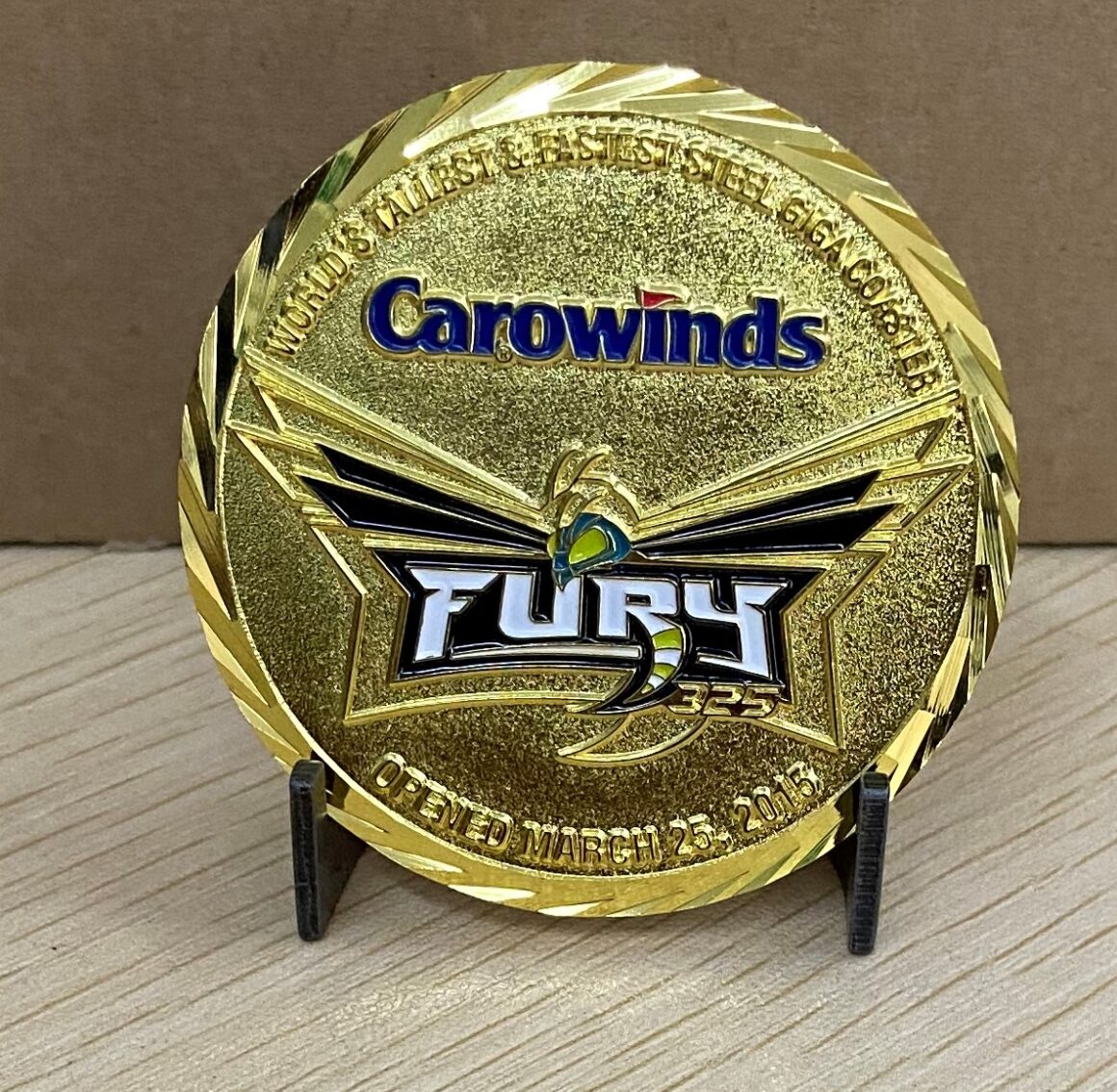 Carowinds FURY Collectors Coin